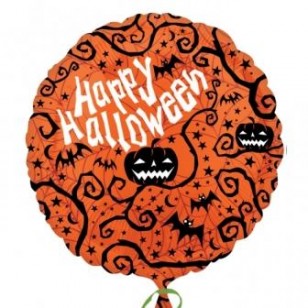 Creepy Silhouettes Halloween Balloon